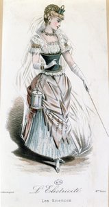Elfeen, kostume til fancy dressbold med batteri, ca. 1885 af French School