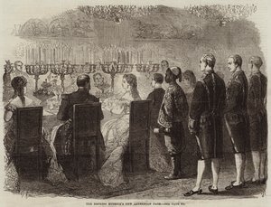 Kejserinde Eugenies nye abessiniske side (gravering) af French School