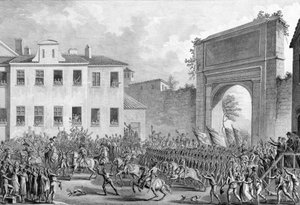Franskmændenes indtog i Milano, 25 Floreal An IV (14. maj 1796) - Italiensk kampagne (1796-1797) - Franske tropper gik ind i Milano 14. maj 1796 af French School