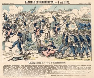 Det franske kavalers heroiske angreb under slaget ved Reichshoffen, 6. august 1870 af French School