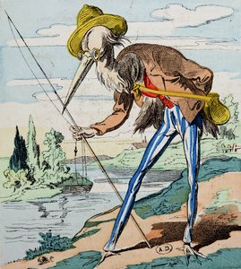 Hejren, fra Fables de la Fontaine af French School