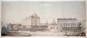 Hullet i Rue Monge, College of Navarre og Polytechnic School of Paris, 1870 af French School