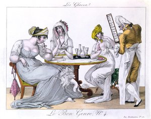 Isen, plat 4 fra Le Bon Genre, Paris, 1827 af French School