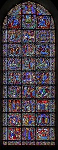 The Life of Christ window (w50) af French School