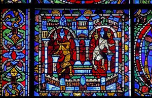 The Life of Christ window: Fall of the Idols (w50) af French School