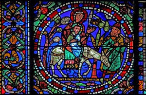 The Life of Christ window: Flugt ind i Egypten - og vend tilbage (w50) af French School