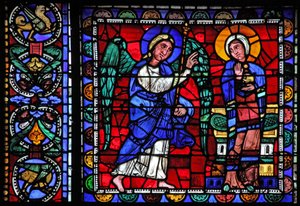 The Life of Christ window: The Annunciation (w50) af French School