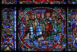 The Life of Christ window: The Entry into Jerusalem (w50) af French School