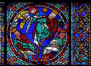The Life of Christ window: Magi - advaret i en drøm (w50) af French School