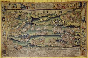 Mødet mellem de to hære i slaget ved Jarnac, 13. marts 1569 af French School