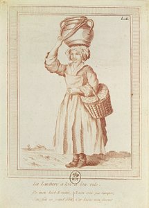 Mælkepigen (gravering) af French School