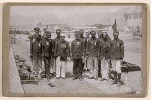 Mission Marchand, der forlod Loango i Congo og nåede Fachoda, Sudan, 1897-98 af French School
