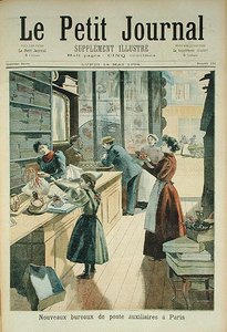 The New Auxiliary Post Office i Paris, fra Le Petit Journal, 18. maj 1894 af French School