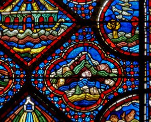 Noah-vinduet: syndfloden (w47) af French School