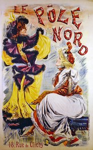 Nordpolen (farve litho) af French School