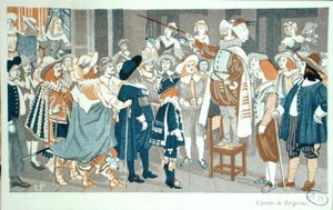Næsetalen på Hotel de Bourgogne, illustration fra 