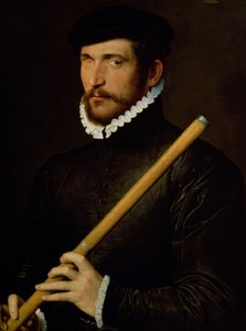 Den enøjede fløjtenist, 1566 af French School