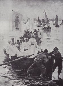 Sankt Annas benådning (litografi) af French School