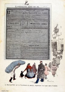 The Piety Mountain: The Piety Mountain er forsynet for de fattige, for otte hundrede procent af interesser - i "The Butter Plate"" n¡du 03/06/1905 af French School