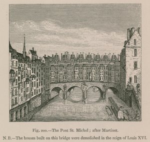 Pont St. Michel; efter Martinet af French School