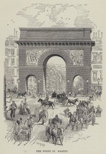 Porte St Martin (gravering) af French School