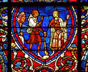 Vinduet The Prodigal Son: vender tilbage til sin far (w35) af French School
