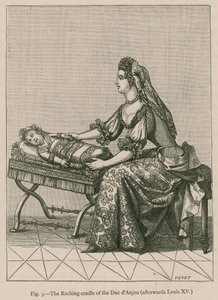 Duc dAnjous gyngende vugge (bagefter Louis XV) af French School