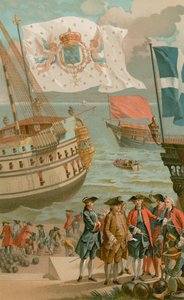 Royal Flag, Galley Flag, Flag of Merchant Navy af French School