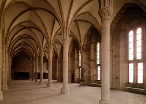 Salle des Hotes, indvendig udsigt over klosteret af French School