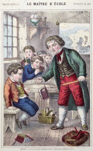 Skolemesteren, c.1860-70 af French School