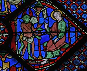 The St James Window: dæmoner klager til St James (w5) af French School