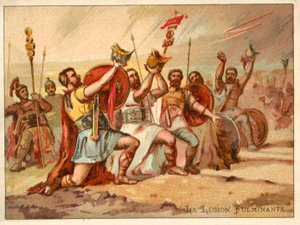 The Thundering Legion (chromolitho) af French School