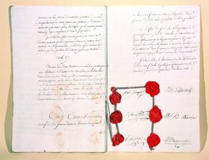 Traktaten i Mortefontaine, 30. september 1800 af French School