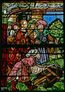 The Triumph of the Cross: St Helen at the Finding of the Cross af French School