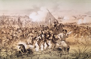Den tyrkiske hær under kommando af Omar Pasha krydser Ingour, 6. september 1855 af French School