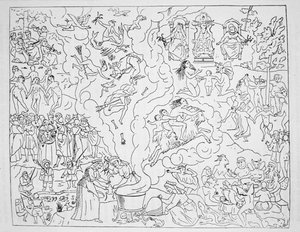 The Witches Sabbath, kopi af en illustration fra Tableau de l