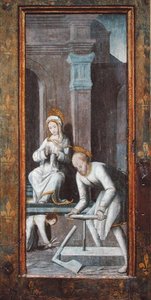 Værkstedet i Nazareth, højre panel fra en triptykon af French School