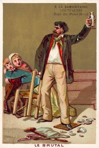 Den brute (chromolitho) af French School