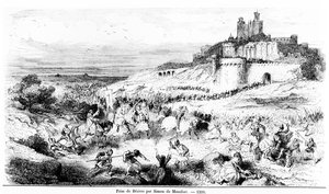 Simon de Montforts erobring af Béziers den 22. juli 1209 af French School