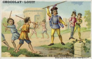 Bertrand du Guesclins barndom af French School