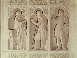 Riddersamfundet, detalje fra skibets vestende, 1245-57 af French School