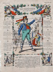 Årets værnepligtige 1810 Fransk sang fra det 19. århundrede. af French School
