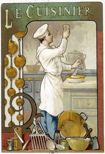 Kokken - Chromolithography 1900 af French School