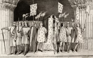 Det døde spædbarn Jean I (1316) den posthume udråbte til konge ved hans begravelse, fra 