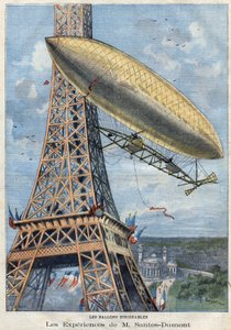 Oplevelserne i luftskibsballon af Mr. Alberto Santos-Dumont (Santos Dumont af French School