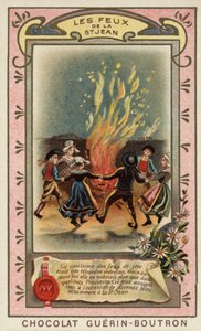 St Johns brande (chromolitho) af French School