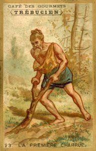 Den første plov (chromolitho) af French School