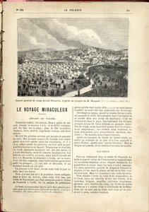 Das allgemeine Erscheinungsbild des Lagers vor Nazareth, basierend auf einer Skizze von M. Mougeot, Le Pèlerin