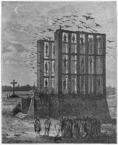 Gibbet af Montfaucon af French School