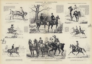 Historien om ridning (litho) af French School